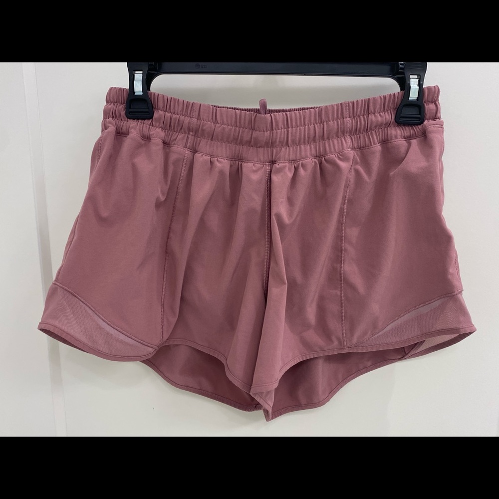 lululemon athletica women's mauve athletic shorts